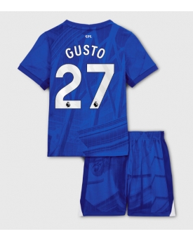 Billige Fotballdrakt Chelsea Malo Gusto #27 Replika Hjemmedraktsett Barn 2025-26 Kortermet (med bukser)